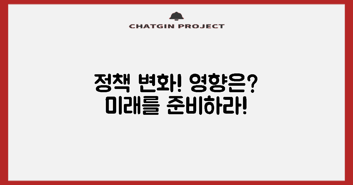 정책 변화 따른 영향