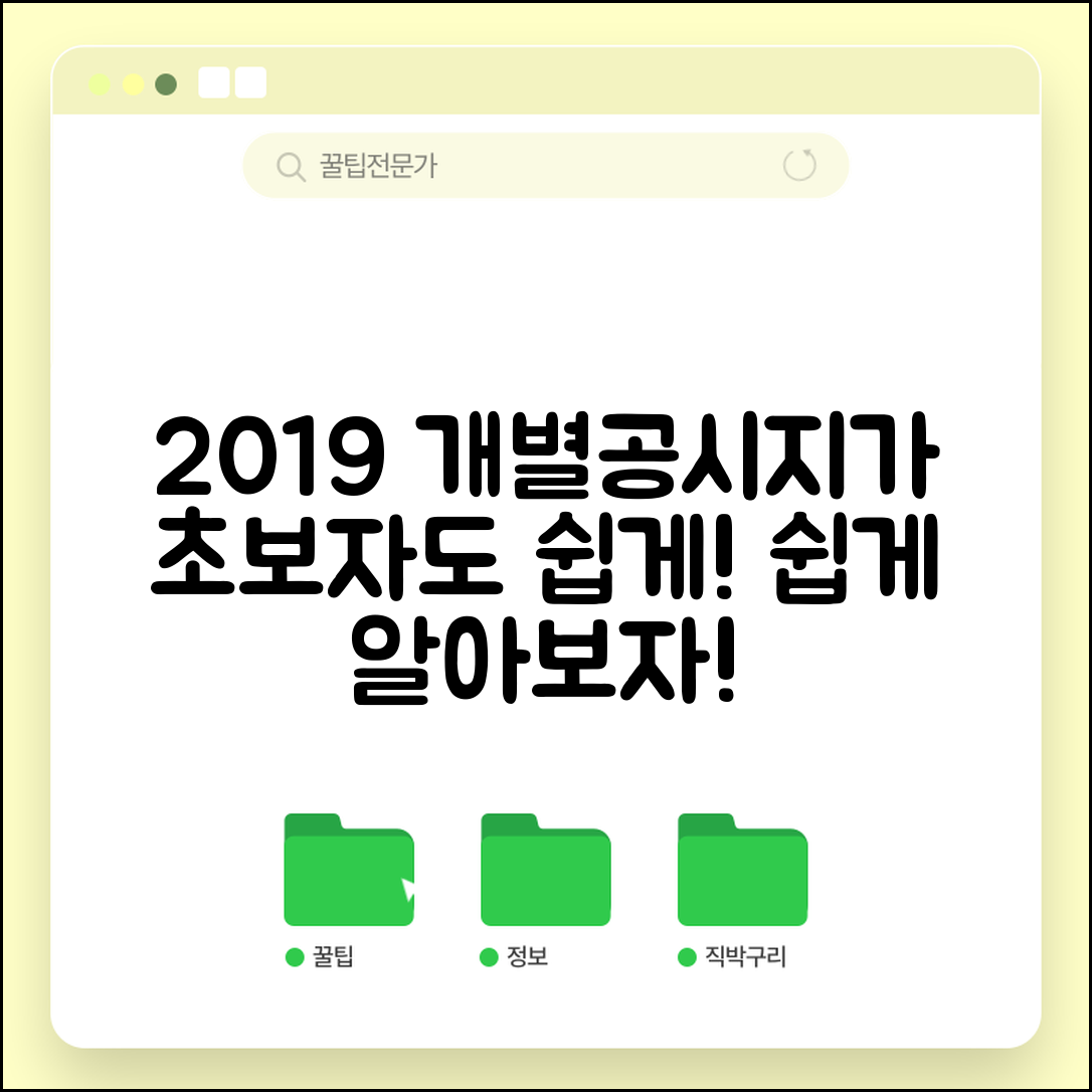 초보자도 쉽게 이해하는 2019년 개별공시지가 안내