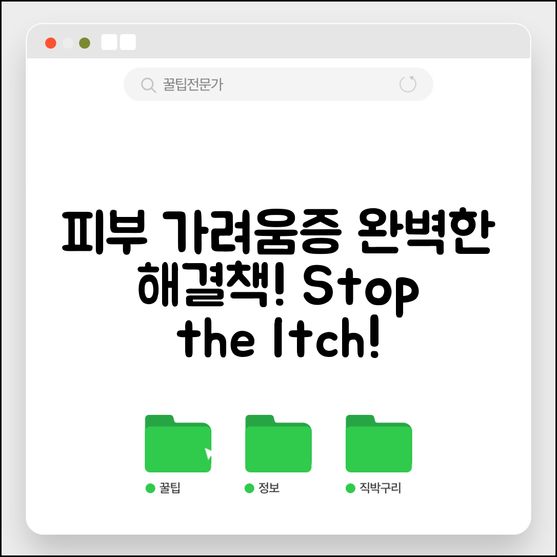 피부가려움증 완벽 가이드: 문제 해결의 모든 것
