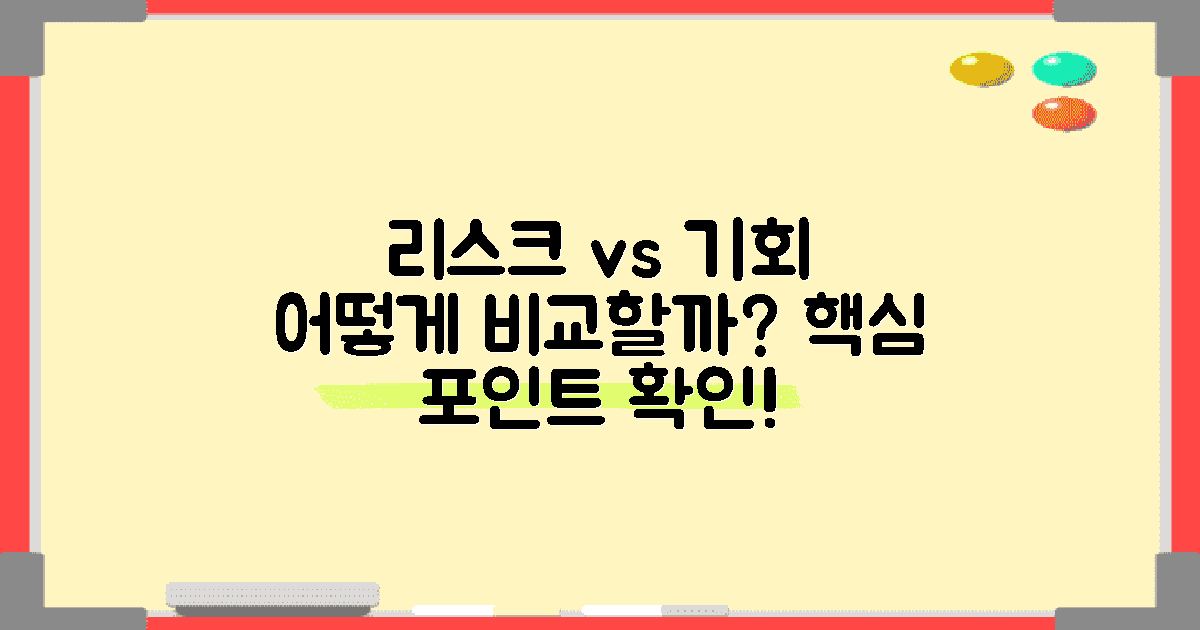 리스크와 기회 비교
