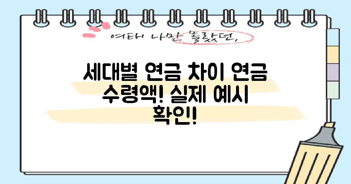 세대별 연금 수령액 차이