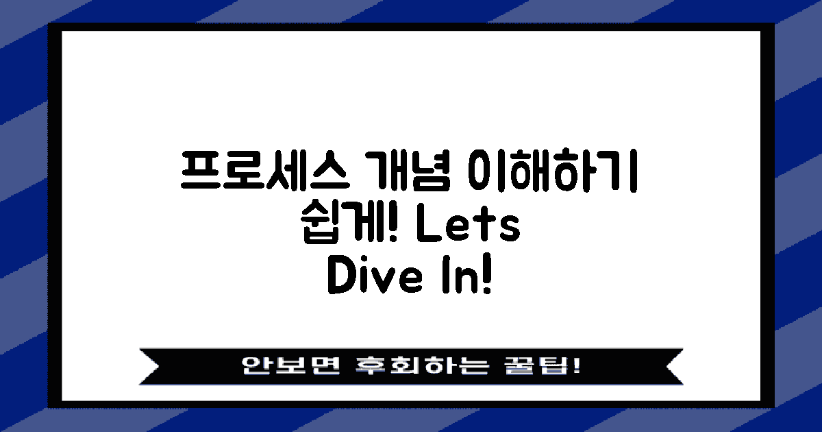 프로세스 개념을 이해하세요