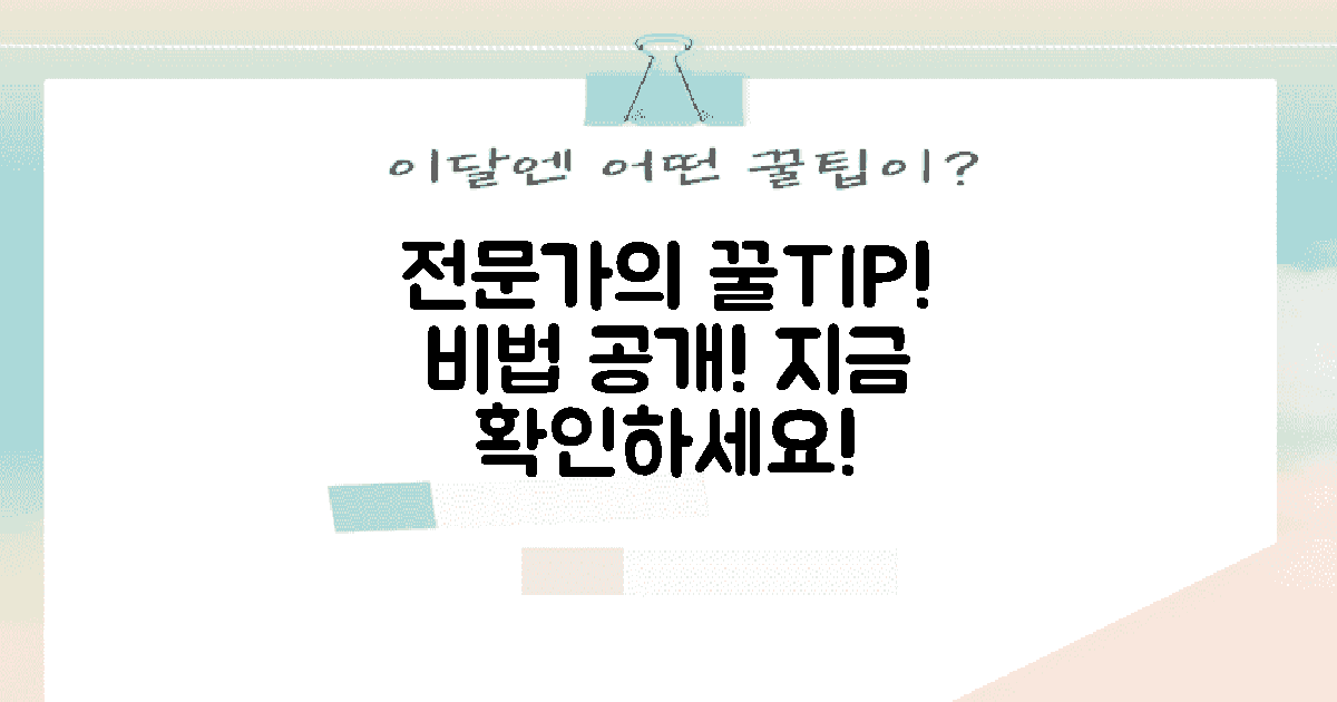 전문가의 꿀팁은 무엇일까?