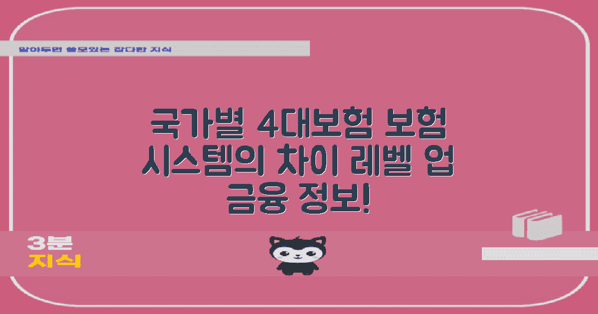 국가별 4대보험 차이