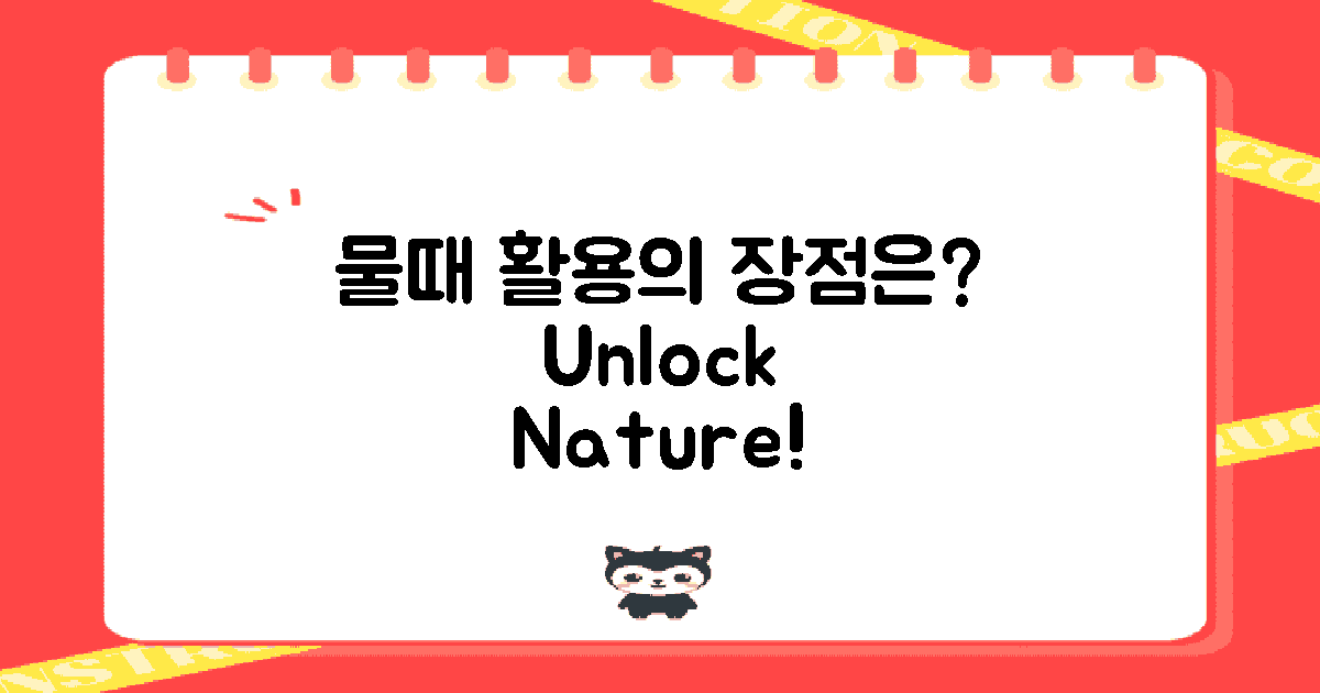 물때 활용의 장점은?