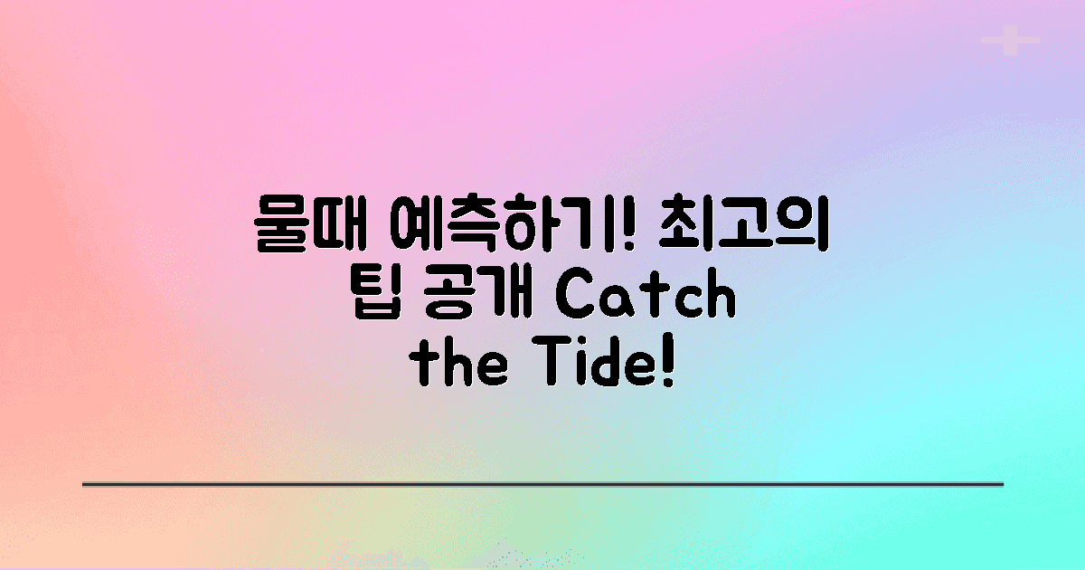 물때를 예측하는 법은?