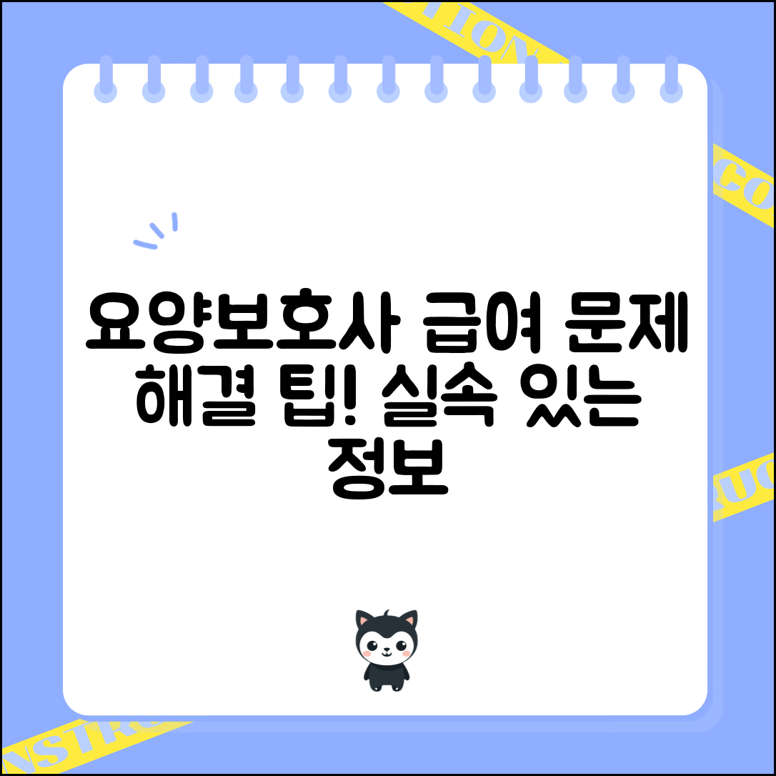 요양보호사 급여, 문제 해결을 위한 실속 있는 팁은?