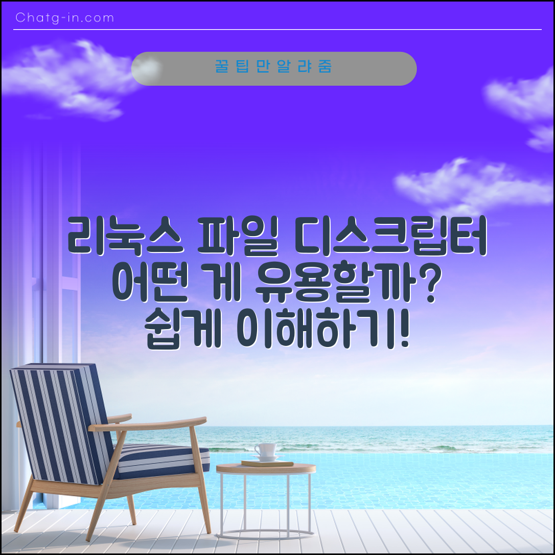 리눅스 파일 디스크립터 개념 이해하기, 어떤 게 더 유용할까?