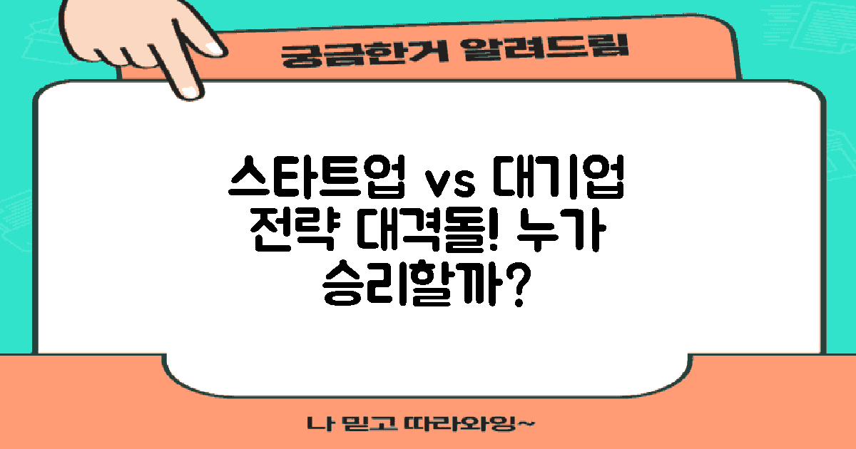 스타트업 vs 대기업 전략