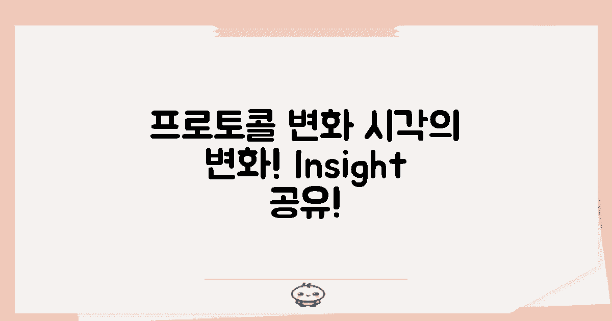 프로토콜 변화에 따른 시각