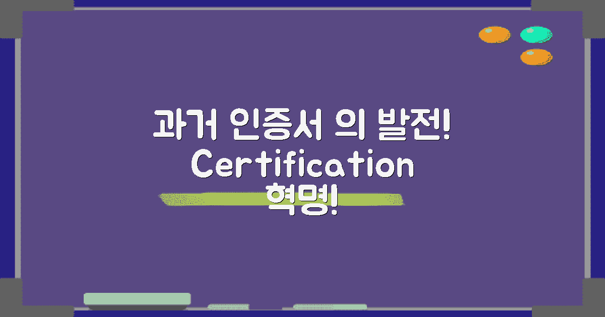 과거 인증서의 발전