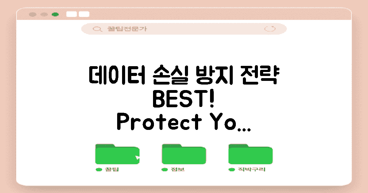 데이터 손실 방지 전략