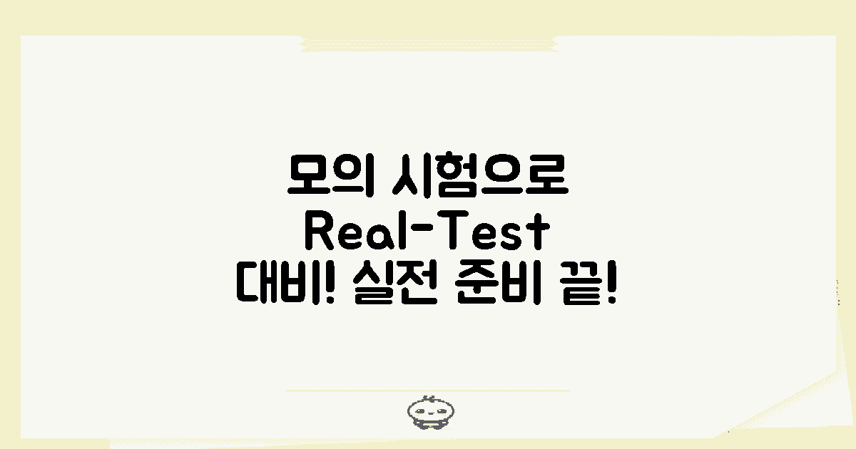 모의 시험으로 실전 대비해요
