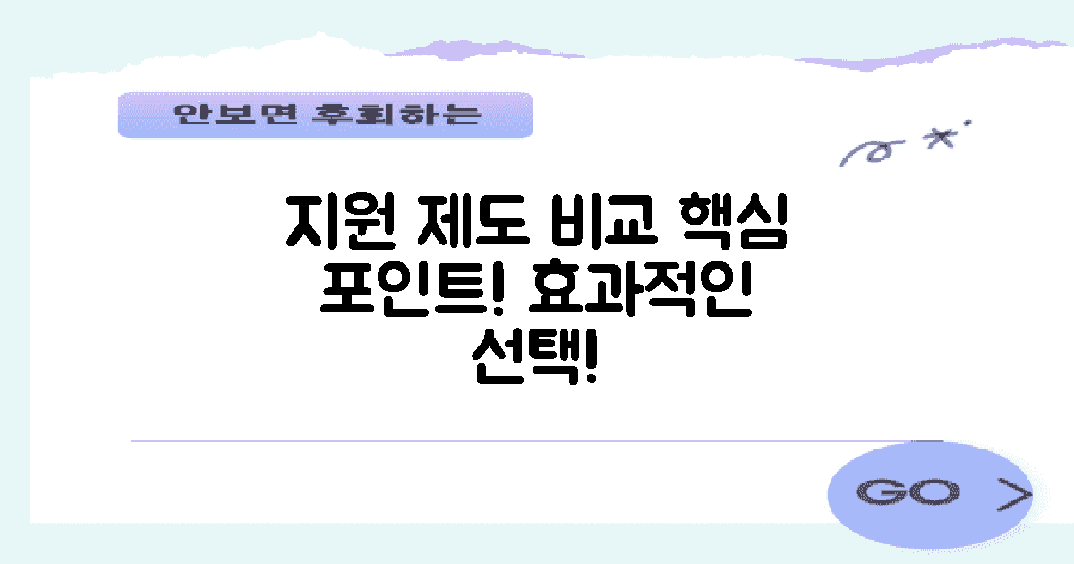 다른 지원 제도와 비교